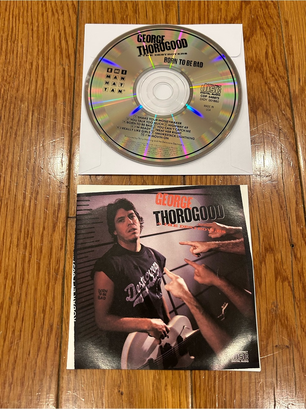 George Thorogood & The Destroyers Born To Be Bad CD Album EMI Manhattan USA
